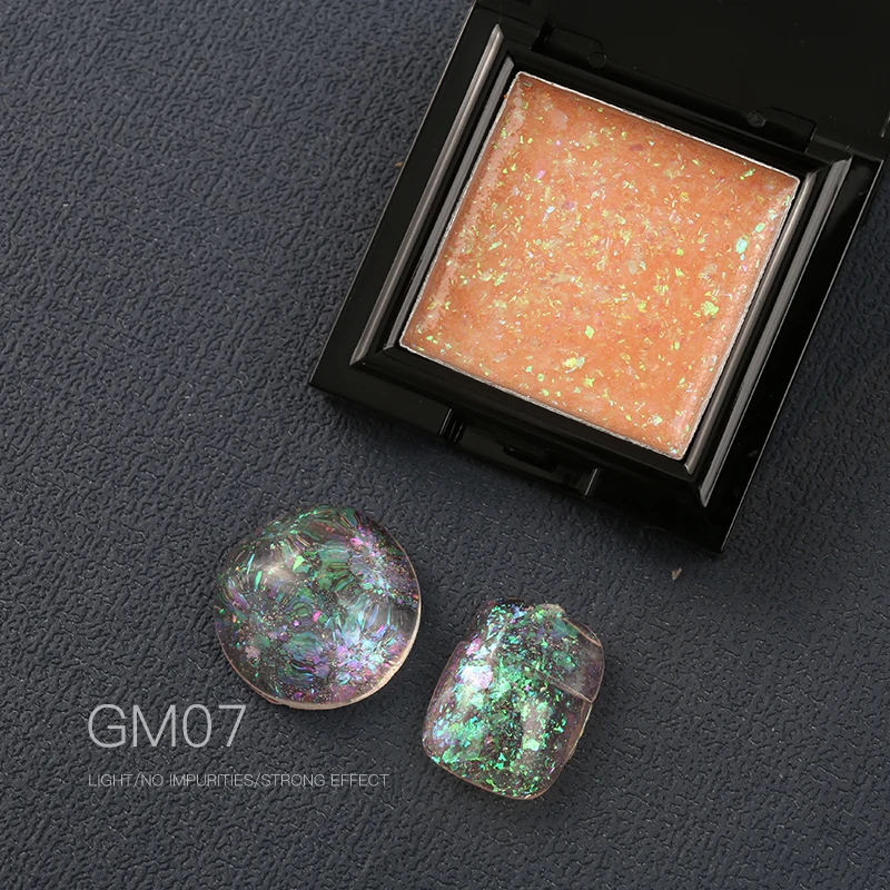5 gram per set transparent chameleon opal flake Solid nail polish liquid pigment nails UV gel