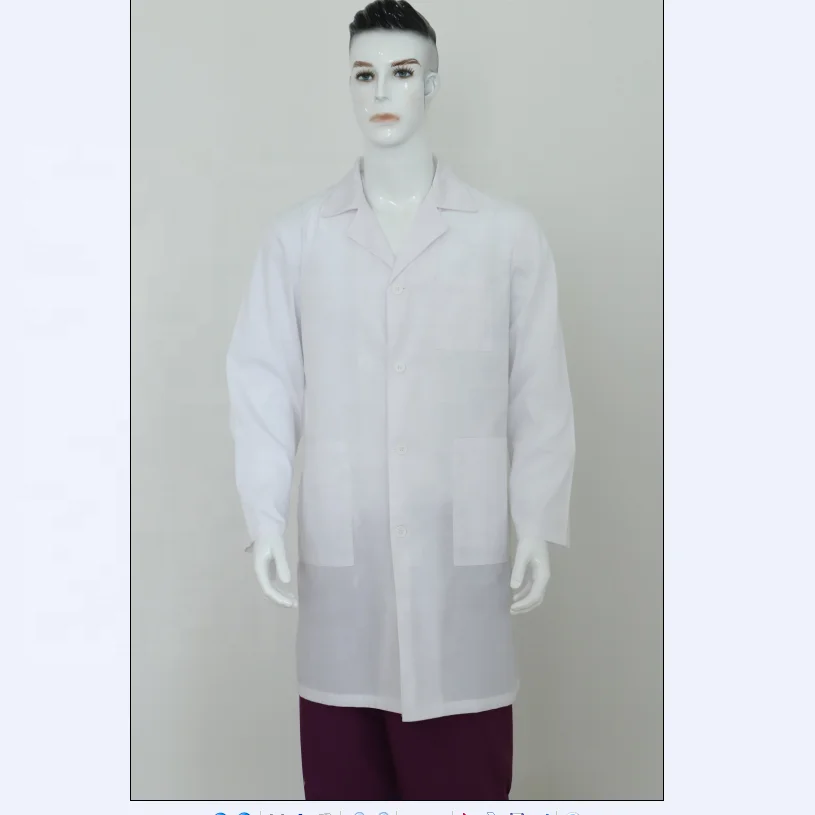 
new white lab coat for medical hospital uniforms doctor gown 