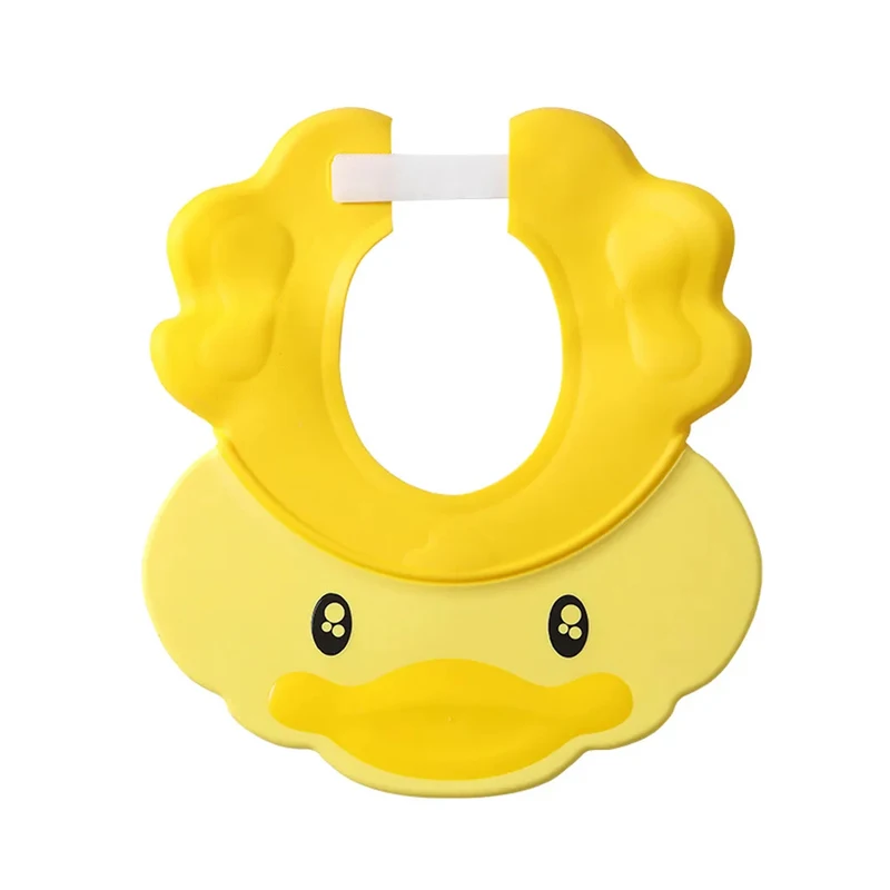 Baby Shower Cap Silicone Shower Visor Bathing Hat Soft Adjustable Visor Head Protector Baby Shampoo Cap