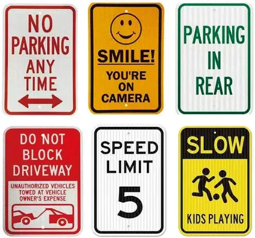 High Quality Plastic Reflective Adt Security Yard Sign Warning Sign