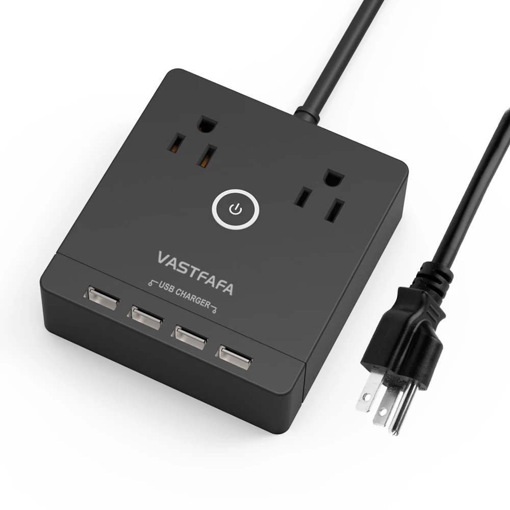 Pop up Power Socket 2 US Plugs 4 Usb 1 Type-C Plug Origin Type Electrical Power Strip Commercial Standard