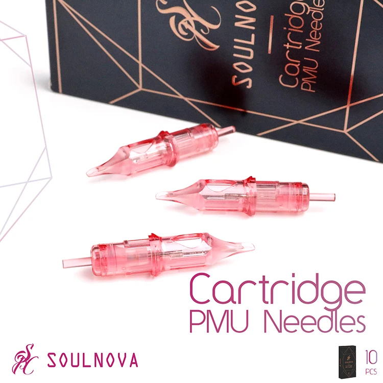 Soulnova 0 4 35 3 мм 1/3/5R 5F 5M1 Перманентная одноразовая татуировочная игла PMU картридж