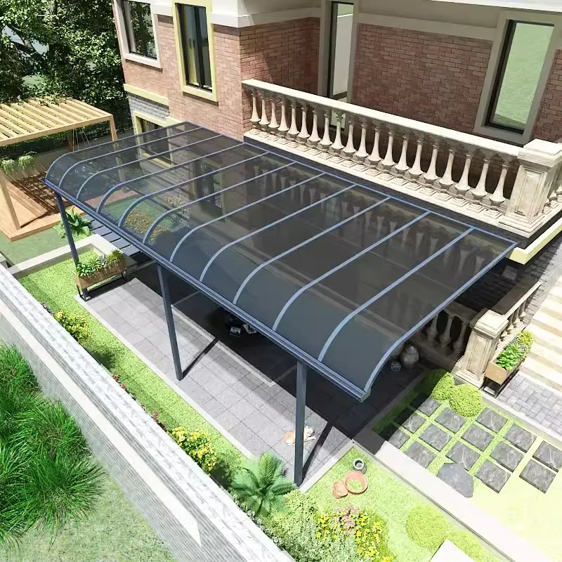 Outdoor High Quality Easy Assemble Solid Polycarbonate Gazebo Shed Balcony Canopy