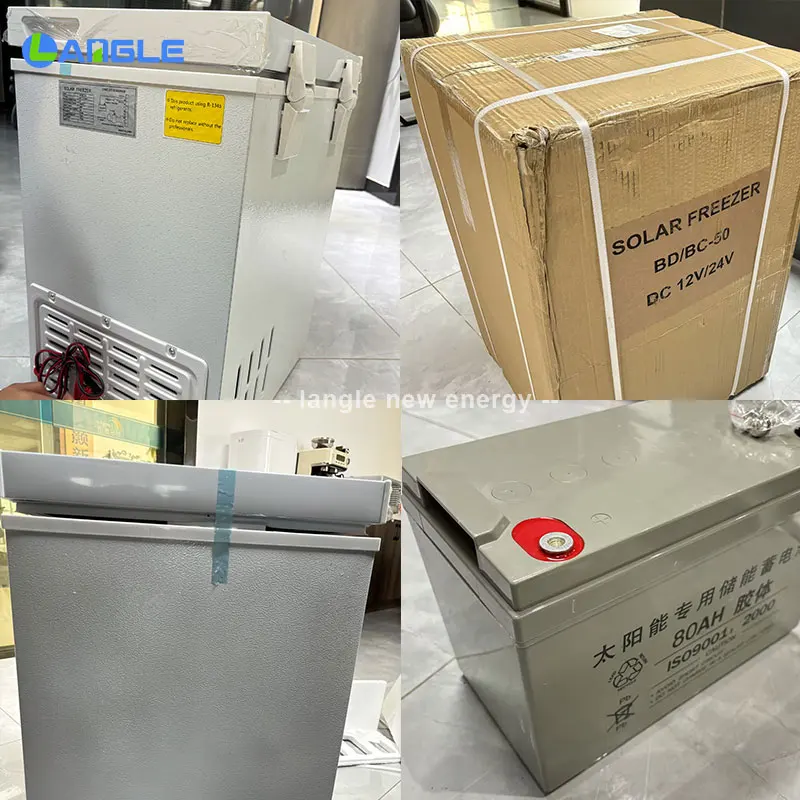 100L DC Freezer with 12V/24V Power Source for Car Household Outdoor Sliding Door 1-Year Warranty Solar Electric Battery Operated