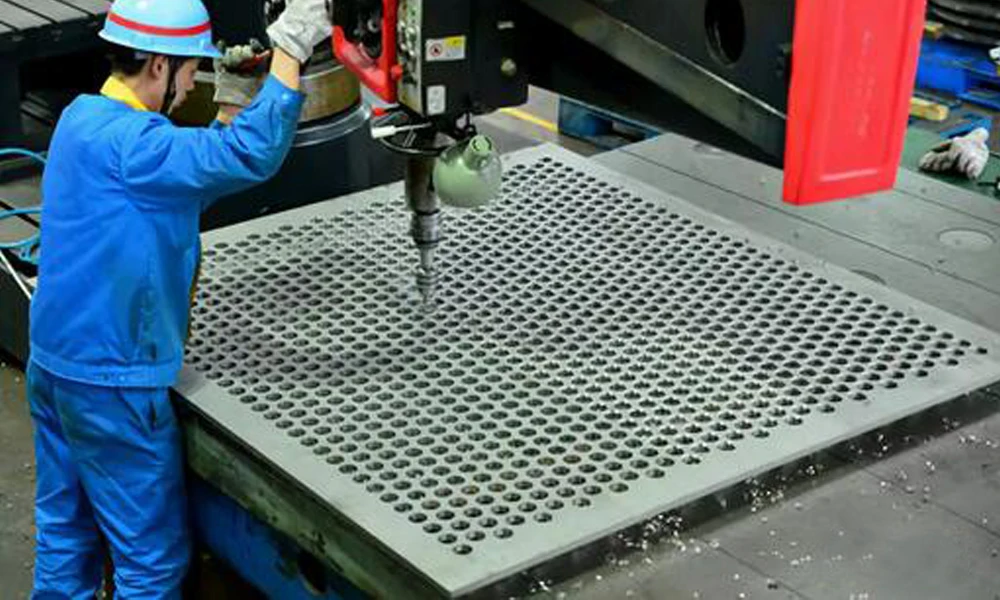 Custom CNC Machining Large Vulcanizing Titanium Tube Sheet