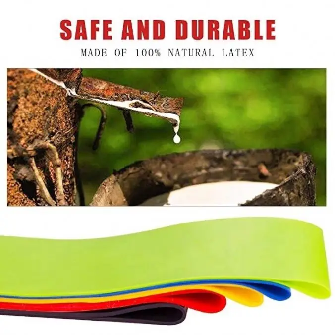 5 Levels Pack 12 Inch Circular Stretch Hip Booty Workout Resistance Tpe Mini Loop Band Set