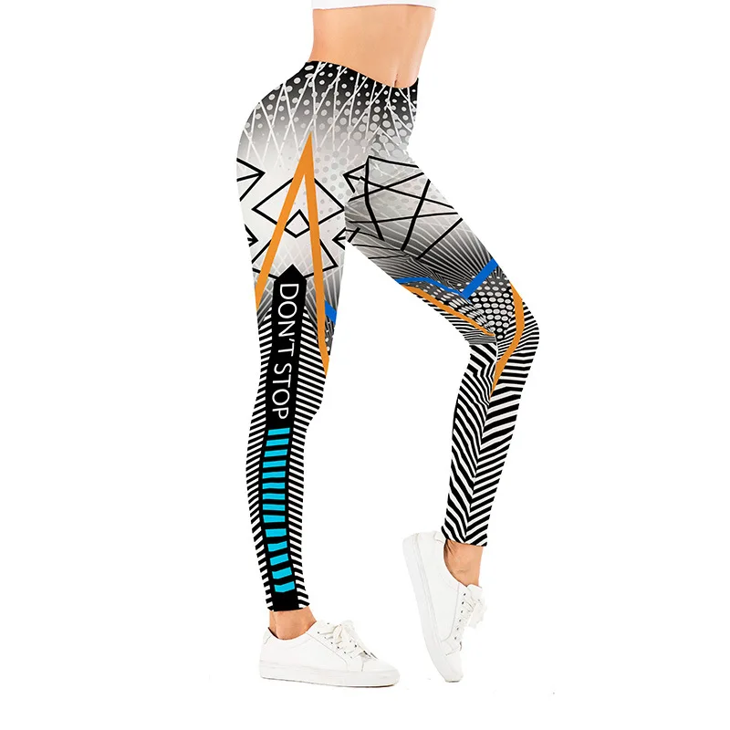 Yoga Pants Workout Capris High Waist Workout Leggings for Women Lightweight Printed Yoga Legging