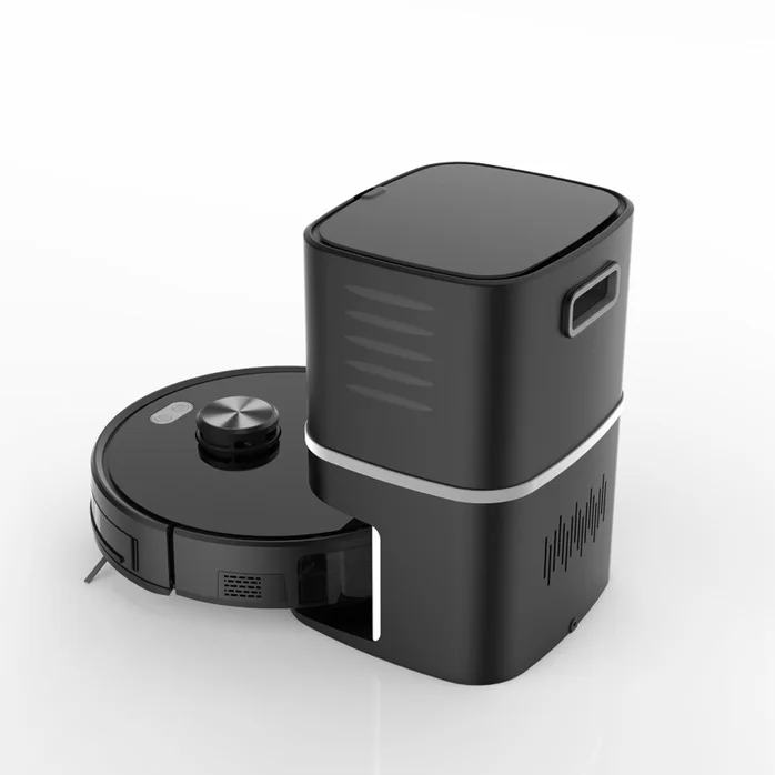 With Alexa 4000 Pa Household Wifi Tuya Robot Vacuum Cleaner Smart Mapping Vacuum Cleaner Works Black 50 Battery Brushless Motor