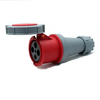 125A 3/4/5 pin High Current  Male Plug Female Panel Mount Waterproof Connector  Lockable Ac powercon cable Connector