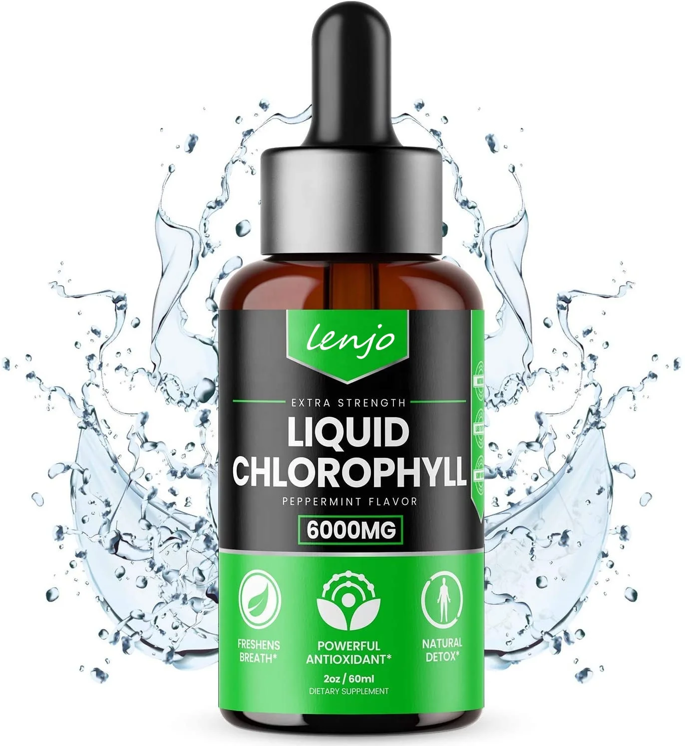 
Private label Powerful Antioxidant Vegan Liquid Chlorophyll Drops For Weight Loss Anti-aging 