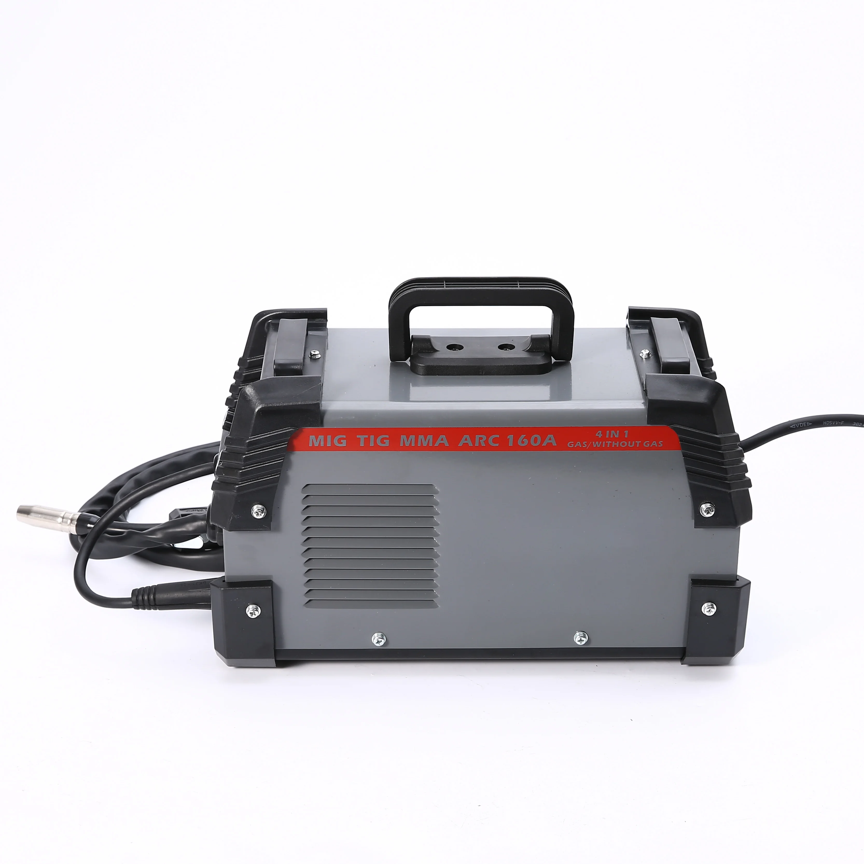 Gasless  with gas mig  mini welding machine portable mig130A mma tig 3 in 1 digital big screen  IGBT inverter welder