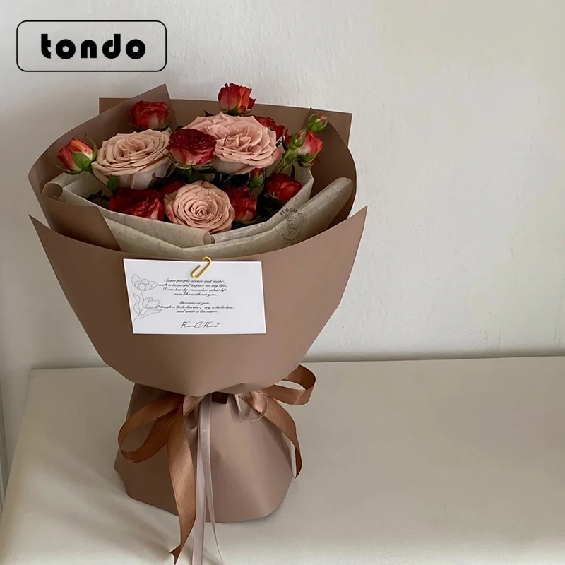 New 20 sheets 35*50cm Waterproof Flower Boutique Packaging Paper Korean Paper