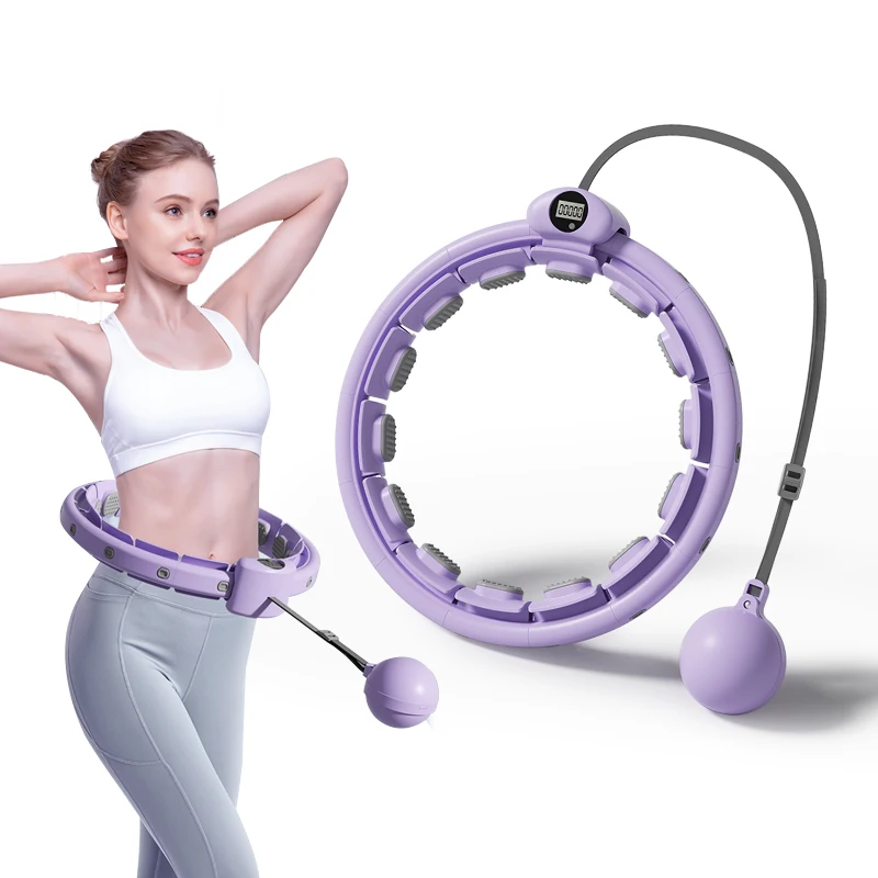 GORDON 2023 New Smart Weighted Hula Ring Wholesale Exercising Abdomen Weight Loss Massage Infinity Smart Hula Ring Circle