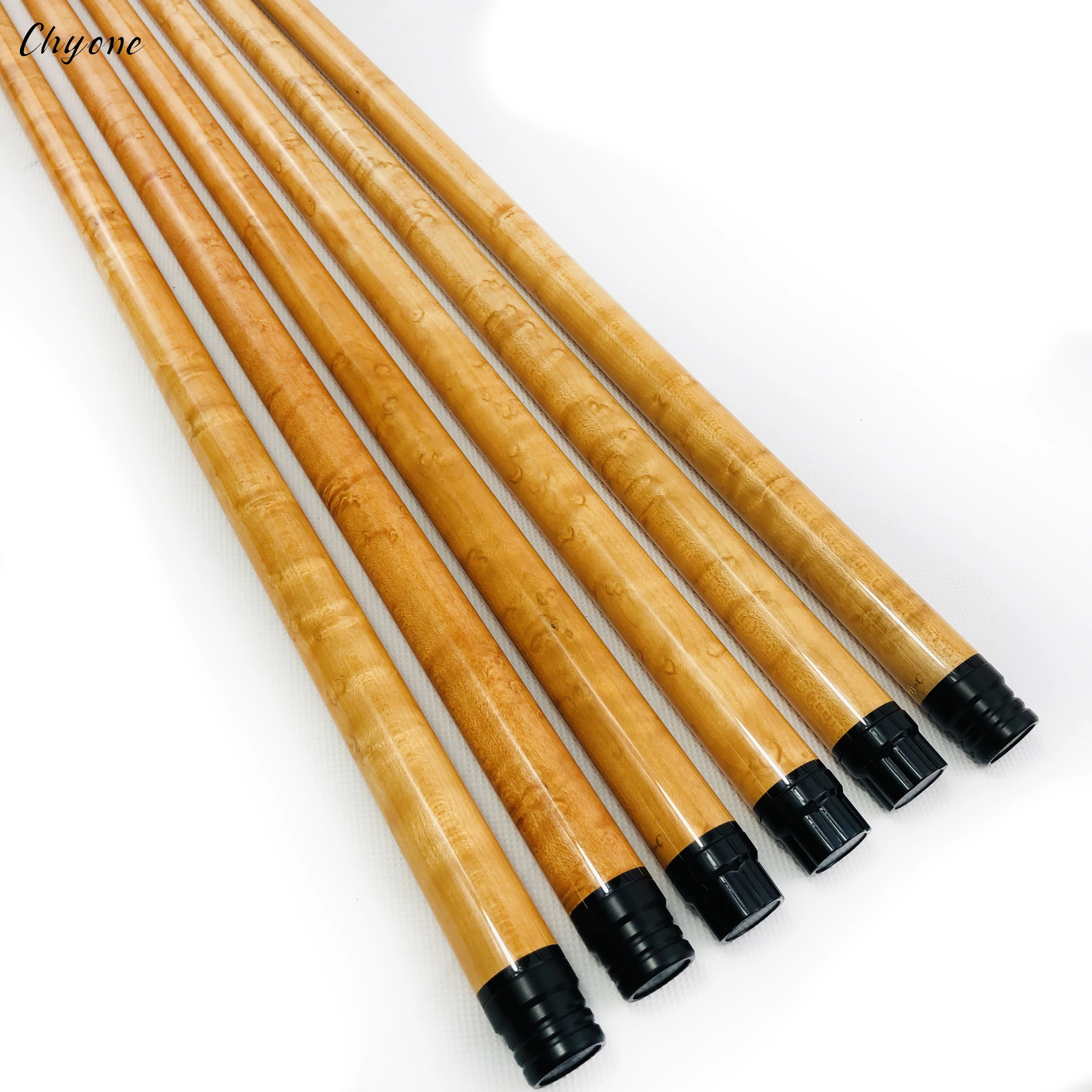 Carom cue Chyone оптовая продажа на заказ tiger curly maple carom контрольный вал s с низким отклонением радиальный шарнир