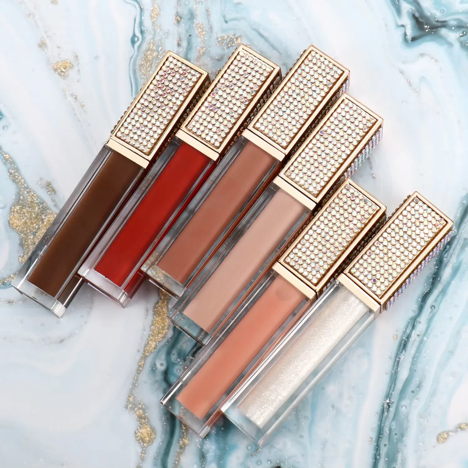 Lip Gloss Wholesale Vegan Natural Lipgloss Gloss Private Label Pigmented Liquid Lipstick Matte with Custom logo Lip gloss