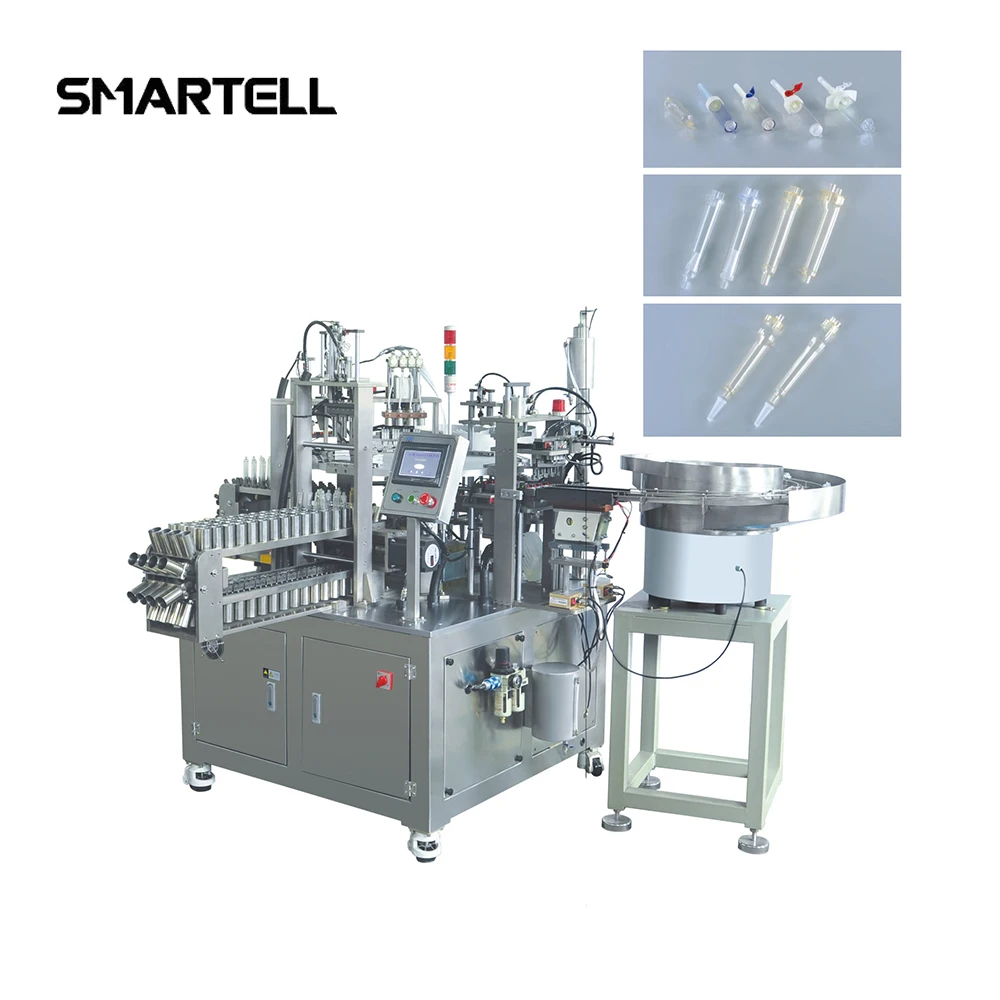 Custom-made medical valve assembly machine Automatic latex connector assembling machine