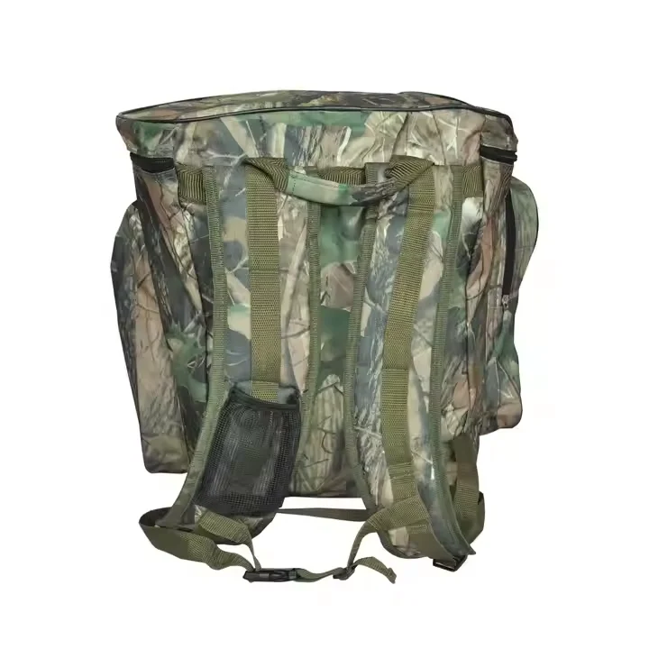 600D Outdoor Camouflage Fishing Backpack Waterproof Tactical Design with Mushroom Style Made of Durable Polyester Ships Vietnam