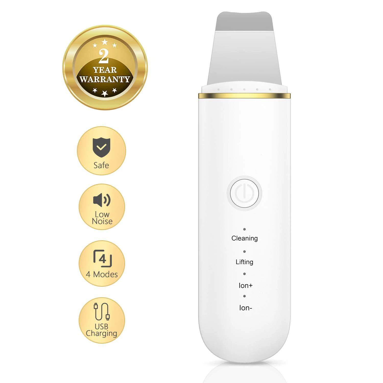 Facial Cleaner Dermabrasion Ion Ultrasonic Skin Scrubber And Ultra Sonic Beauty Personal Care Acne Pore Beauty Equipment