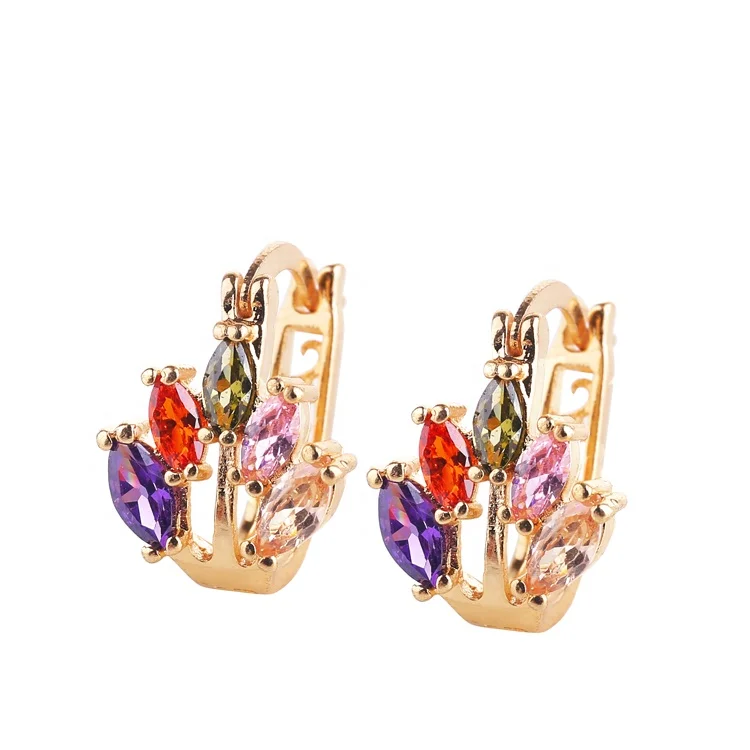 Hot Sale Spanish Style Plate Gold Luxury Earrings For Ladies