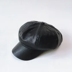 В стиле детский берет кожаные шапки берет модные зимние детские шапки и кепки