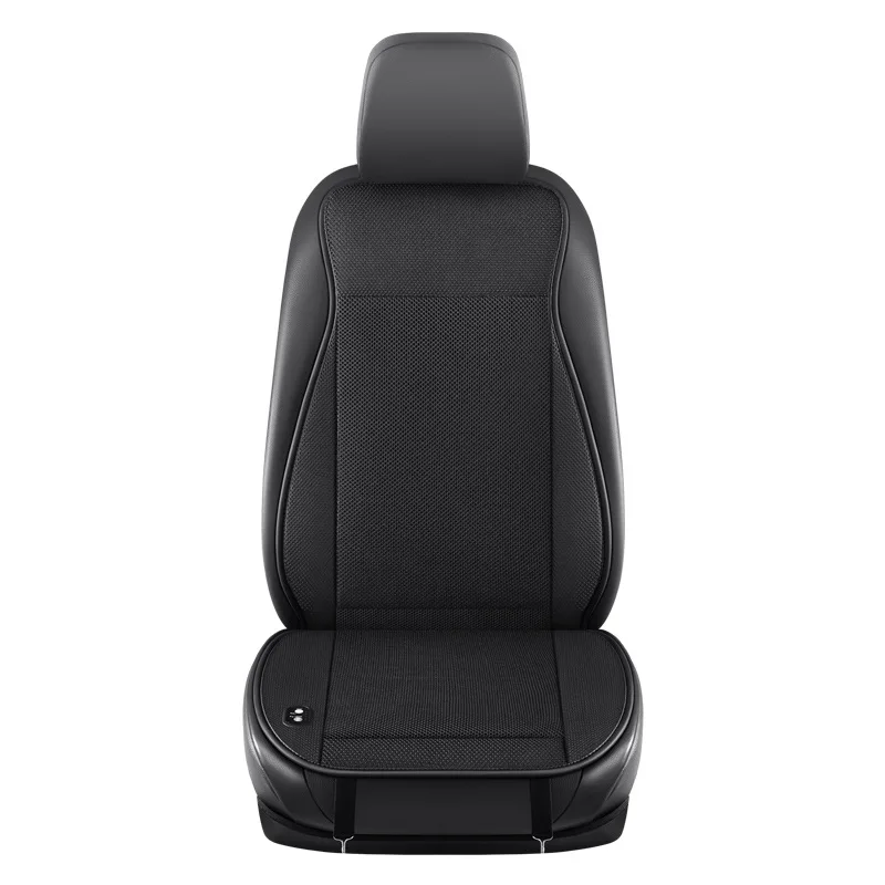 Summer Ventilating Rectangle Seat Cushion with Back Fan Cooling Cushion for Stadium Comfort & Convenience with Cigarette Lighter