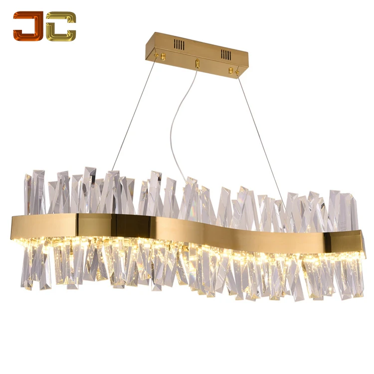 Lustre moderne lighting chandelier kristall leuchten hanging lights contermorary for Counter