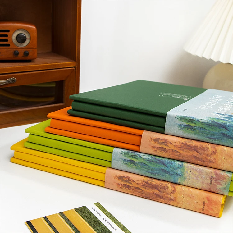 Wheat Field Memoirs Photo Albums with PVC and Paper Cover Durable and Re-Laminatable-Decorative Writing Space