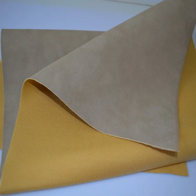 High Quality Wholesale Custom Cheap cowhide leather fabric china microfiber artificial supplier The most competitive price