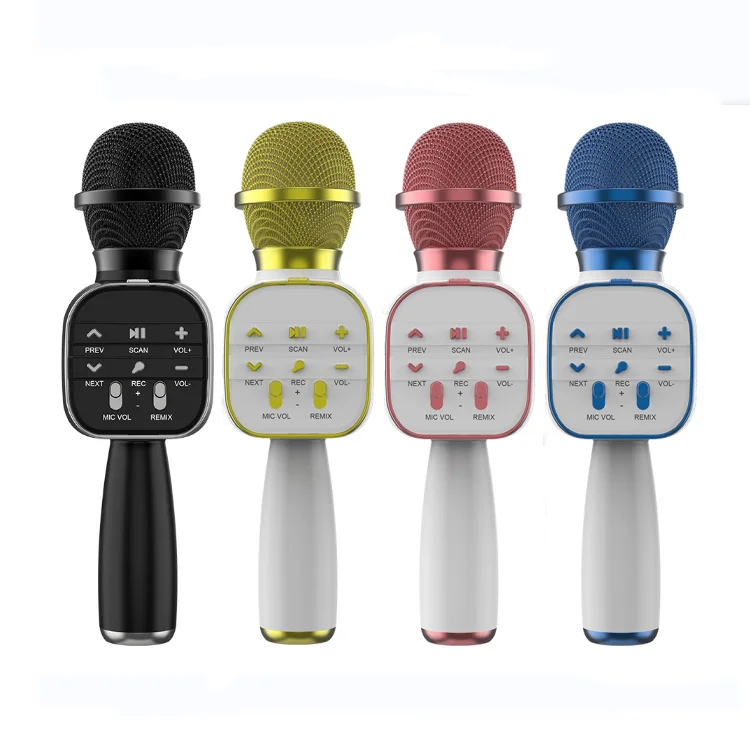 Karaoke Microphone for Kids Adults,Portable Handheld Blue tooth Wireless Karaoke Mic Speaker Machine Gifts for Birthday Party