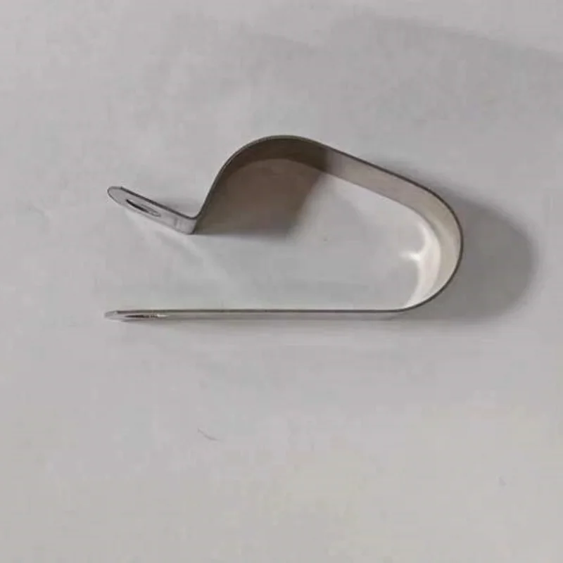 Customized Double P Type Rubber Lined Hose Clamps 304 Stainless Steel P Clamps for 2 Hoses Cables Pipes P Clip Clamp with Rubber