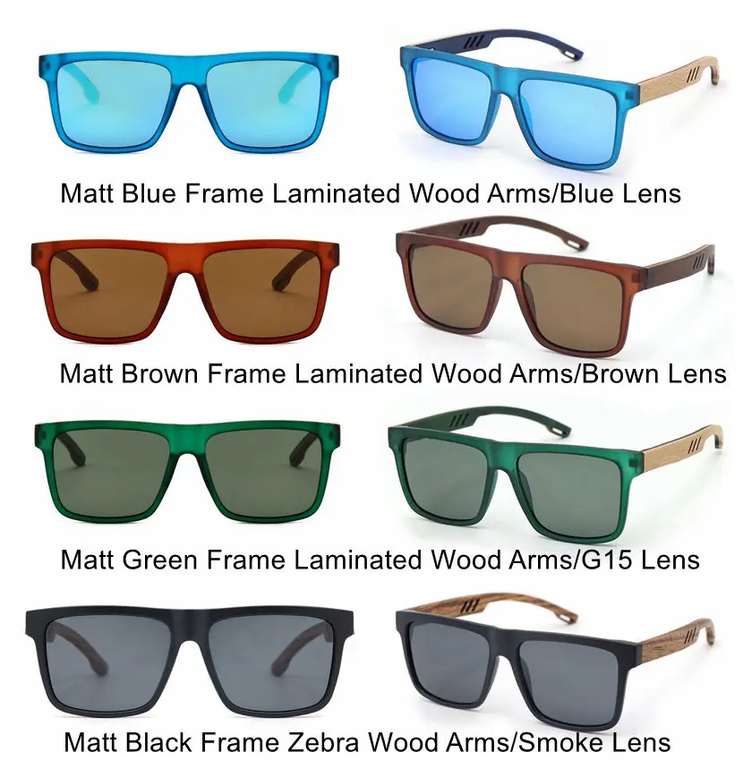 2022 Fashion Custom Logo Sun Glasses Wooden Polarized Handmade Wooden Bamboo Sunglasses For Women Men China