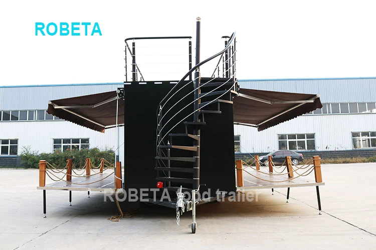 Mobile Pizza Truck Fast Food Kiosk Ice Cream Beer Bar Hot Dog Kitchen Trailer Food Cart
