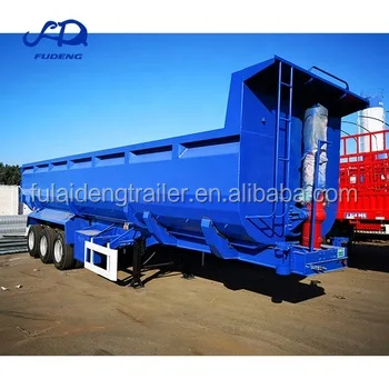 Hydraulic oil cylinder HYVA brand  4 5 6 axles rear dump trailer semi truck trailer for sale