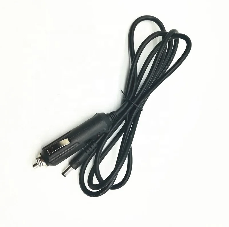 90 Degree DC 5.5x2.1mm to 12V 24V DC Power Supply Car Cigarette Lighter Adapter Charge Cable