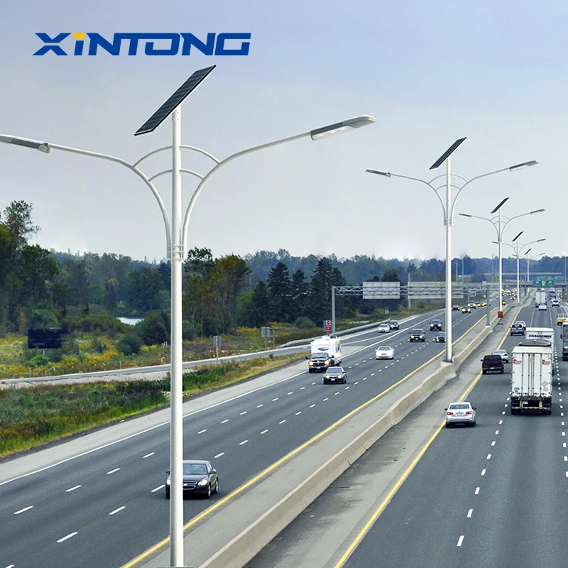 XINTONG 5 Years Warranty Solar Street Lamp in One Solar LED Street Light with Pole IP67 Integrated All 60w 80w 100w 120w