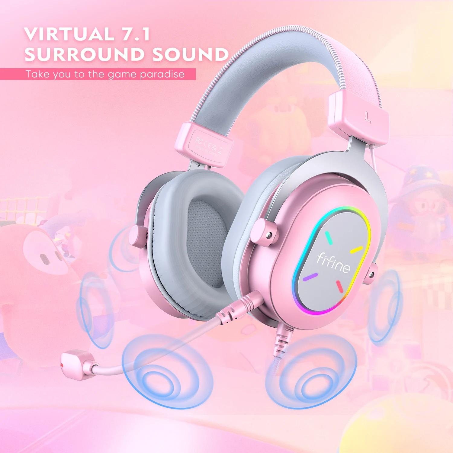 Fifine H6XP Ampligame over-ear headphone noise cancelation headset gaming headset headphones gamer headphone gaming headsets