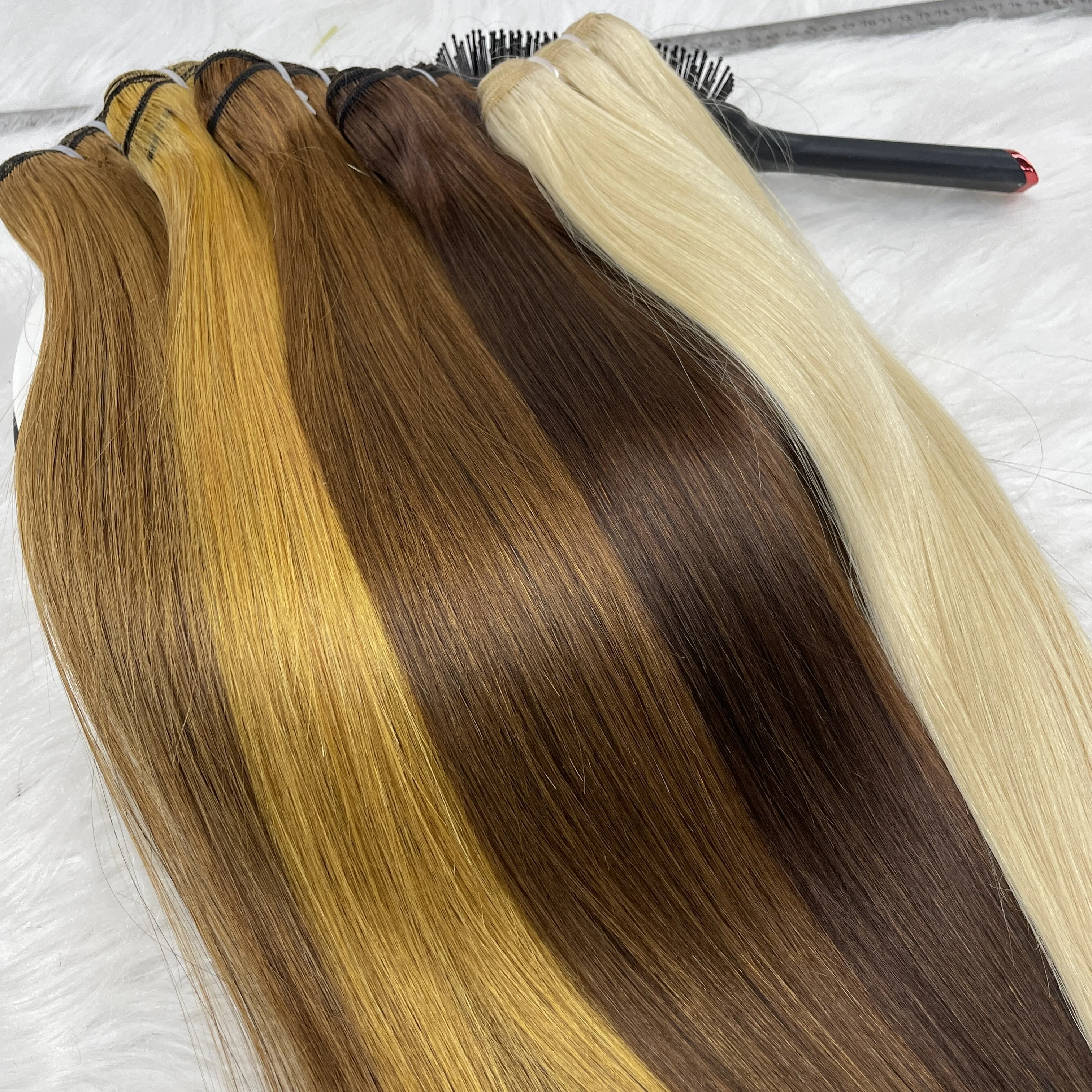 Wholesale Bundles Hair Vendor 9a-10a Custom Virgin Cuticle Aligned Raw Hair Color Bundles Human Hair