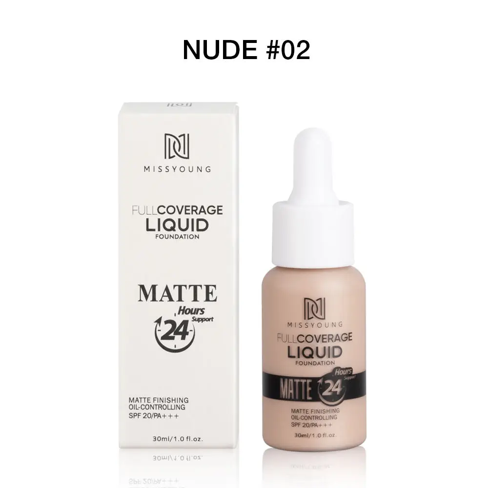 Full coverage foundation makeup wholesale liquid foundation with private label