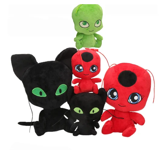 15/20 см с рисунком божьей коровки леди «божья коровка» Мягкие плюшевые куклы игрушки Леди Баг принтом в горошек и Сумки из натуральной кожи для детей подарки на Рождество день