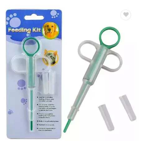 plastic pet dog cat feeding kit for needle tube type medicine feeder
