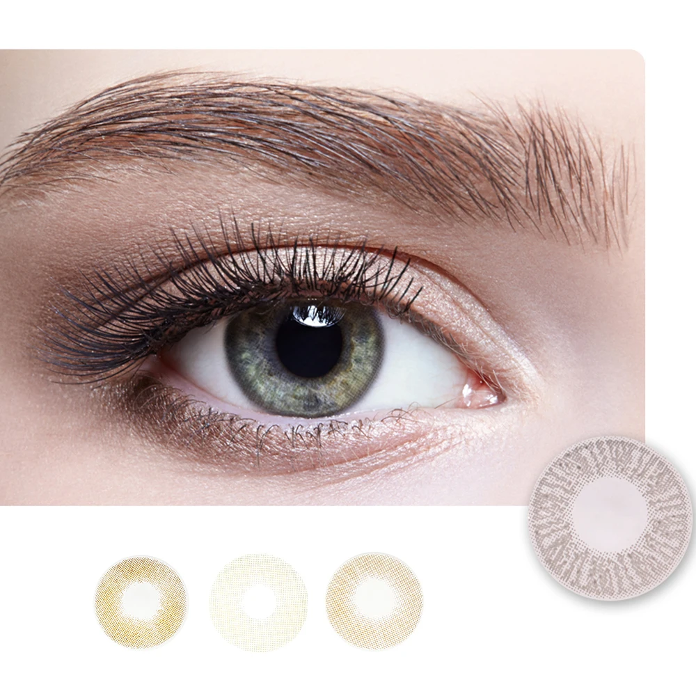 Beautiful Girl 2 / pair monochrome series fresh and comfortable wholesale cheap annual cycle colored contact lenses