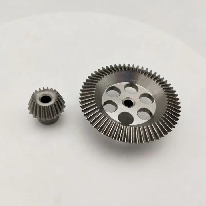 Steel Brass Plastic Straight Spiral Crown and Pinion Set Custom Small Bevel Gears Price