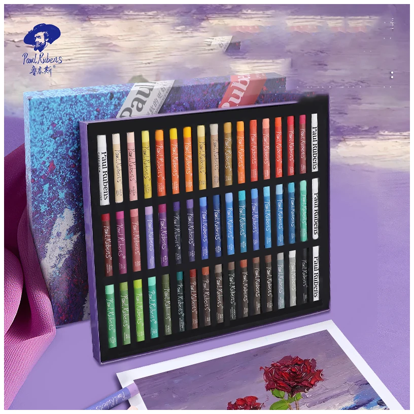 Paul Rubens Eco-friendly 36 Colors Oil Pastel Set Professional Artists Drawing Easy Coloring Oil Pastel for Painting