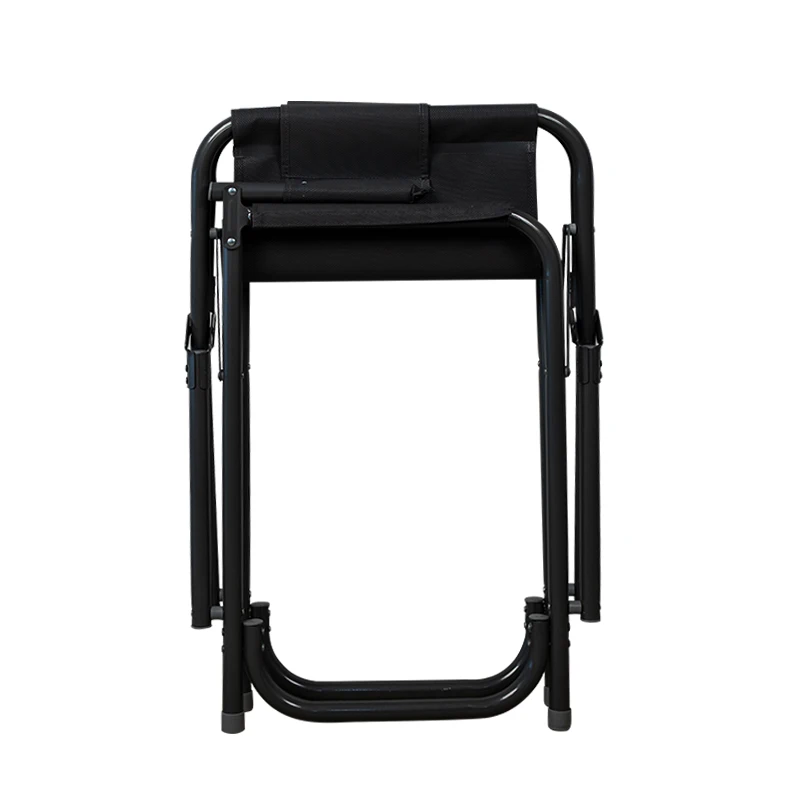 In Stock Outdoor Teslin Beach Chair Artist Aluminum Makeup Chair Portable Salon Director Foldable Hairdressing Chair