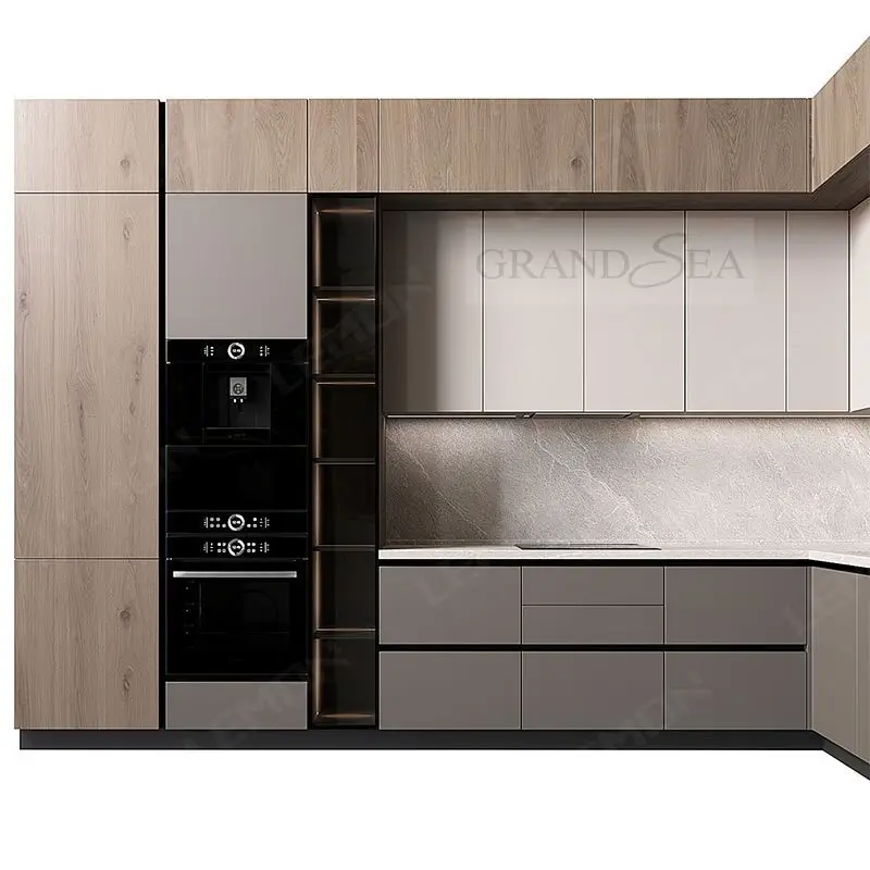 Low price compact all in one movable 3 pieces kitchen cabinet pantry units
