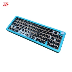 Three mode Mechanical keyboard Ergonomics Bluetooth VIA custom kit programmed CNC pcb diy mechanical keyboard