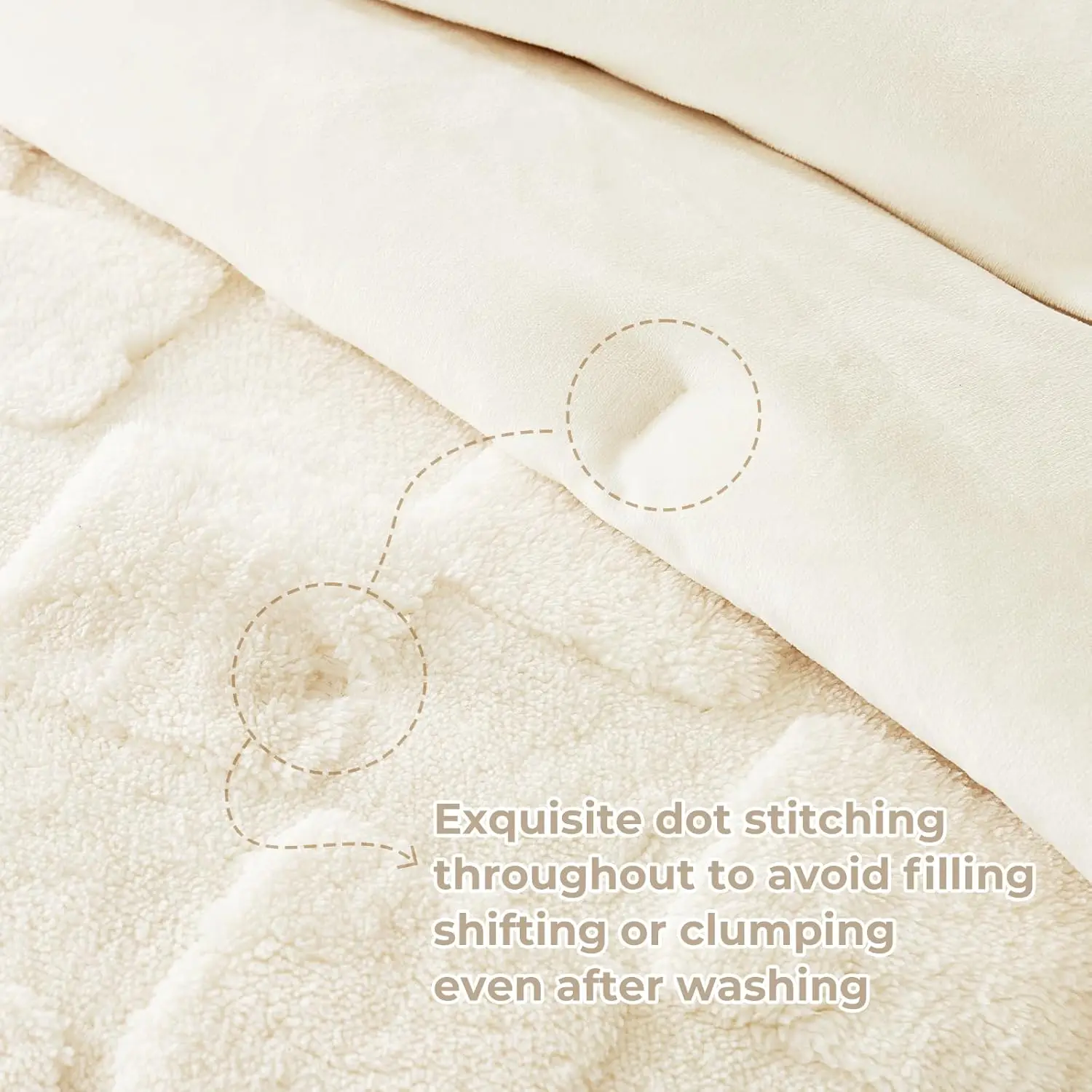 Fluffy Multi Size Jacquard Checkered Comforter Set Soft Sherpa Comforter 3pcs Warm Bedding Set with 2 Pillowcases for Winter