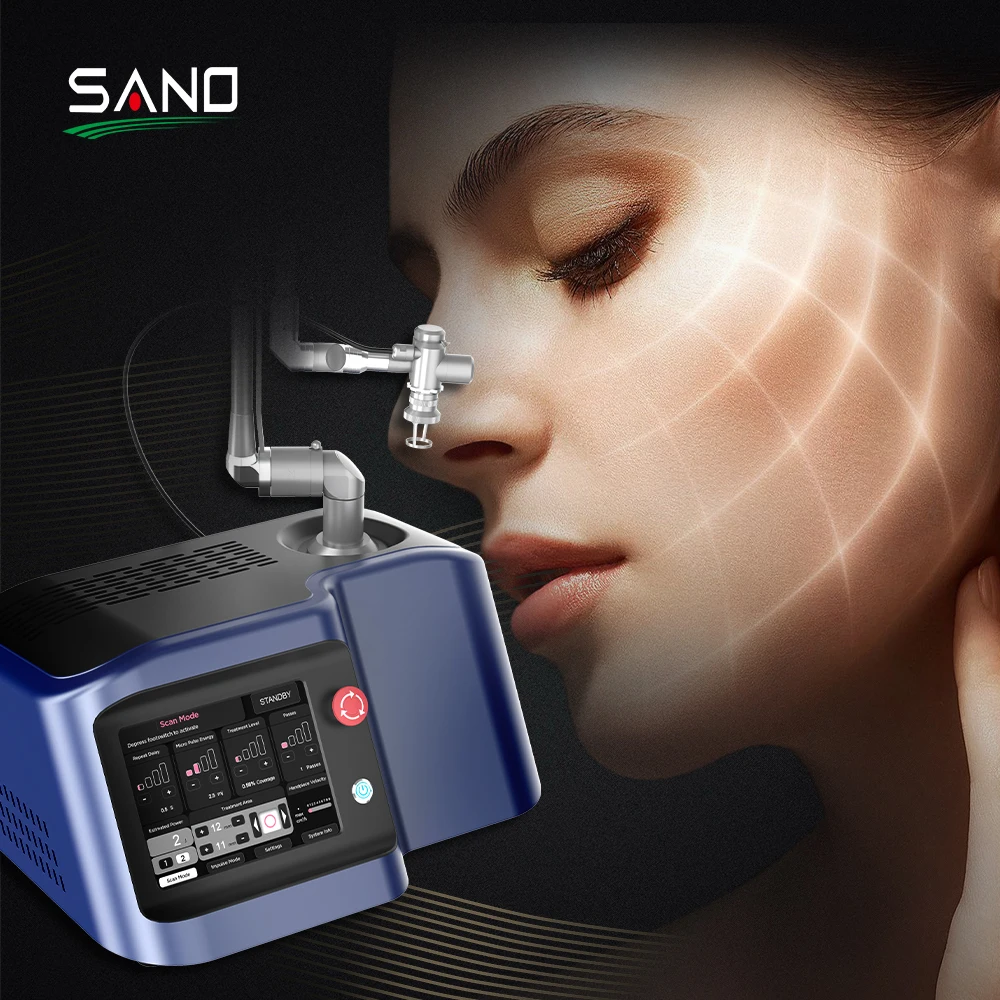 SANO LASER Portable Beauty Equipment CO2 Fractional Laser for Skin Whitening Scar Removal Vaginal Tightening Treatment for Face