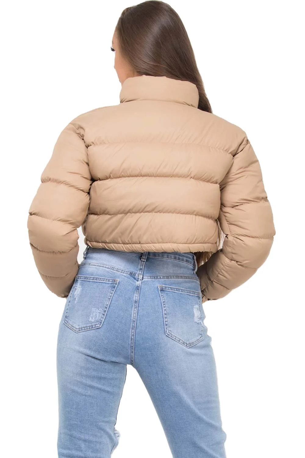 Amazon  Suppliers padded down cropped bubble puffer jacket women