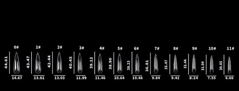 XXL extra long full cover stiletto soft gel nails tips